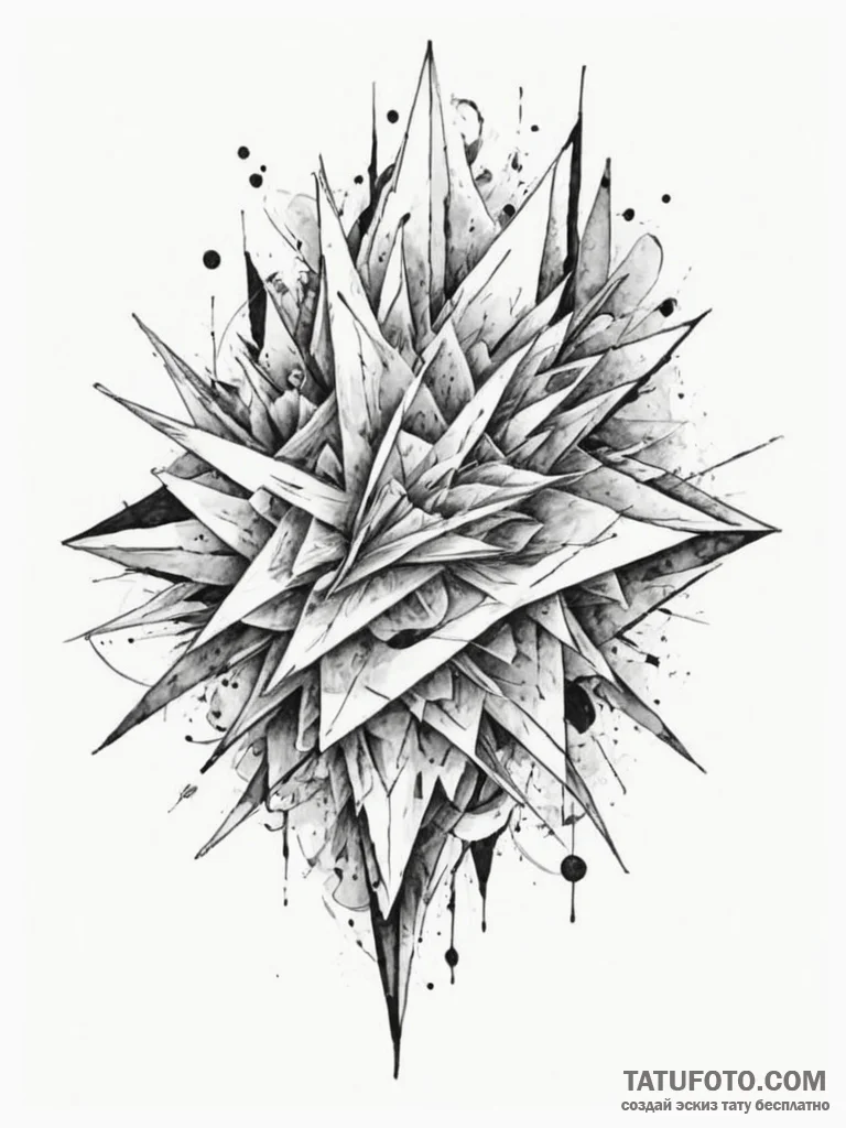 Tattoo sketch an abstract representation of "... - эскиз тату (№1754956439_0, 11.08.2025 23:53) — Tatufoto.com