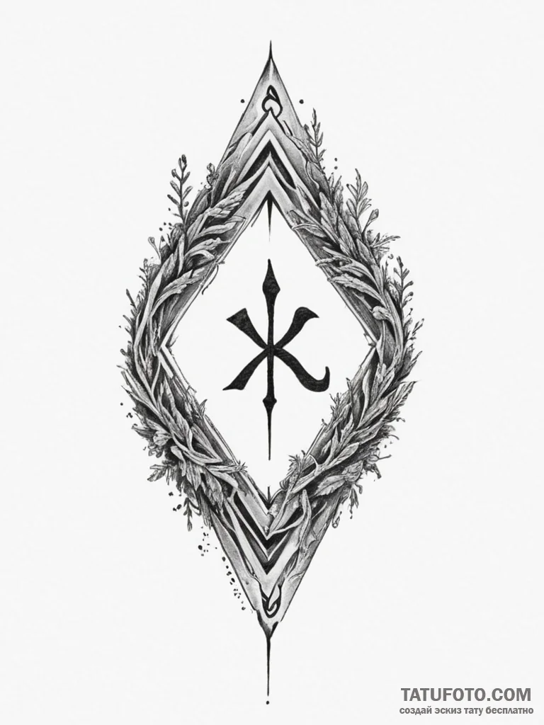 58. tattoo sketch: "mir" rune subtly incorpor... - эскиз тату (№1754957429_0, 12.08.2025 00:10) — Tatufoto.com
