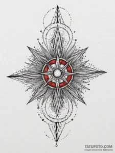 Kolovrat, concept art for tattoo, on a clean... - эскиз тату (№1754958630_0, 12.08.2025 00:30) — Tatufoto.com