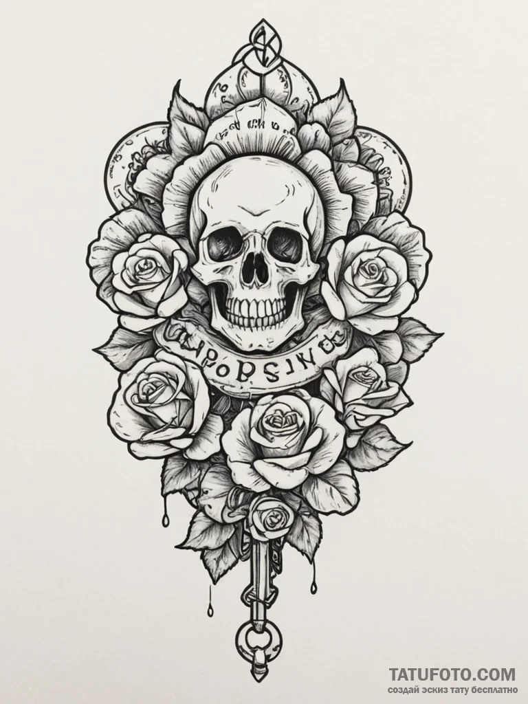 A collection of old, rusty keys., tattoo flas... - эскиз тату (№1754961445_0, 12.08.2025 01:17) — Tatufoto.com