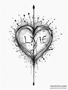Tattoo design a watercolor splash that visual... - эскиз тату (№1754963466_0, 12.08.2025 01:51) — Tatufoto.com