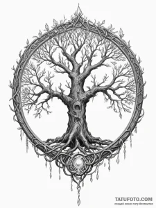 The erdtree from elden ring - эскиз тату (№1754963668_0, 12.08.2025 01:54) — Tatufoto.com