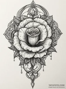 Tattoo sketch libra's scales balanced by a si... - эскиз тату (№1754966074_0, 12.08.2025 02:34) — Tatufoto.com