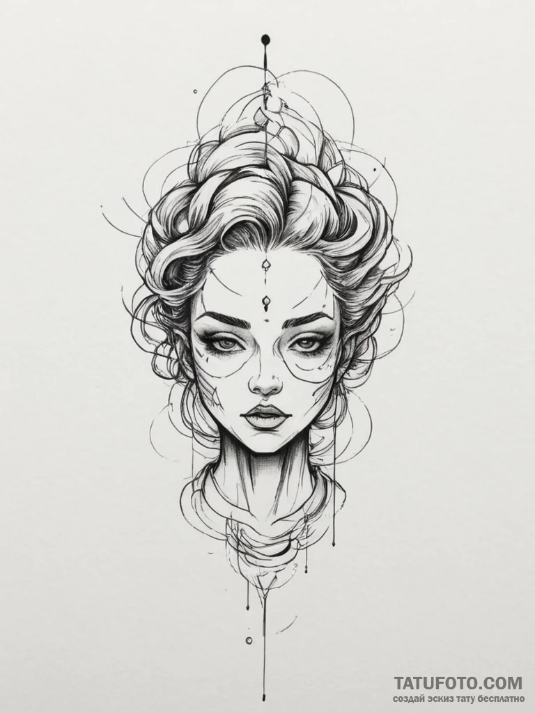 Tattoo design a glitching character sprite ab... - эскиз тату (№1754966472_0, 12.08.2025 02:41) — Tatufoto.com