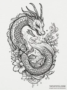 Kokopelli, ink illustration for tattoo, irezu... - эскиз тату (№1754970302_0, 12.08.2025 03:45) — Tatufoto.com