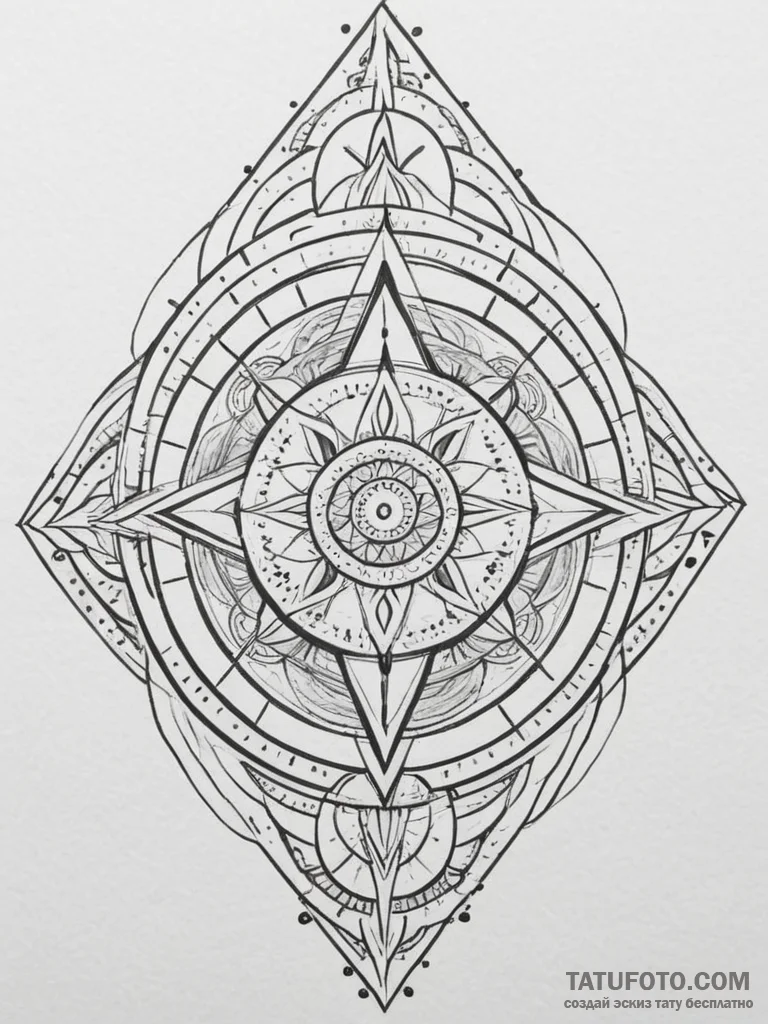 The crysknife from dune, tattoo flash sheet d... - эскиз тату (№1754973482_0, 12.08.2025 04:38) — Tatufoto.com