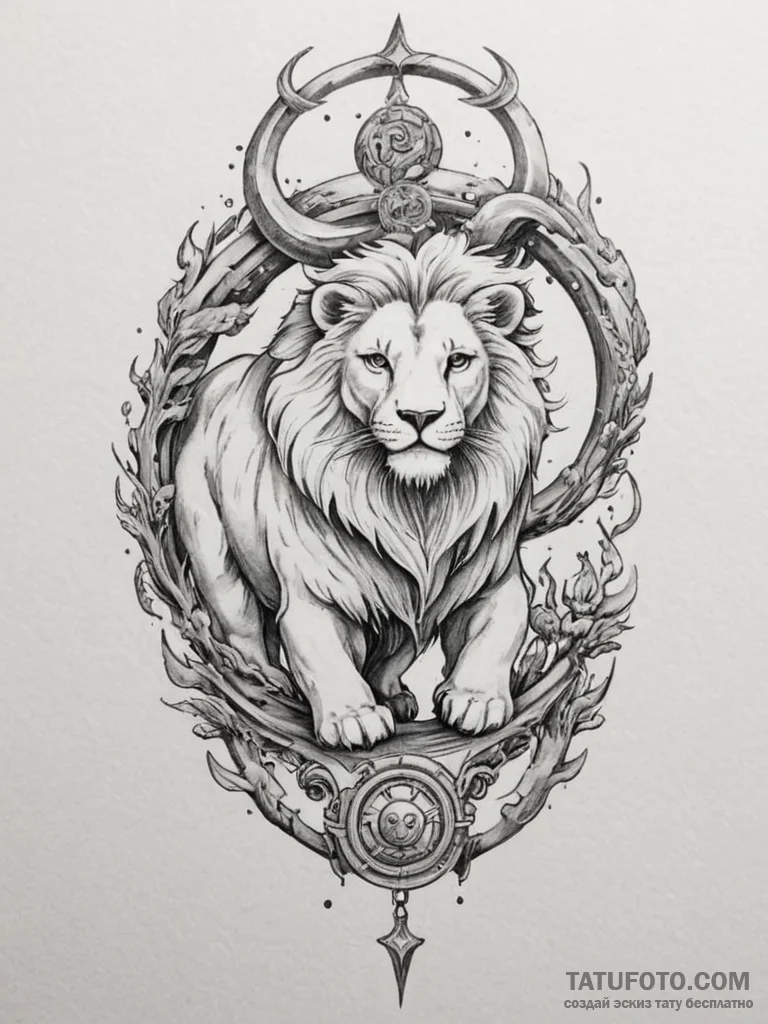 Tattoo design a zodiac symbol appearing as if... - эскиз тату (№1754974487_0, 12.08.2025 04:54) — Tatufoto.com