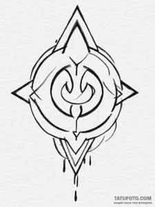 Tattoo sketch a stylized "uploading" symbol w... - эскиз тату (№1754976690_0, 12.08.2025 05:31) — Tatufoto.com