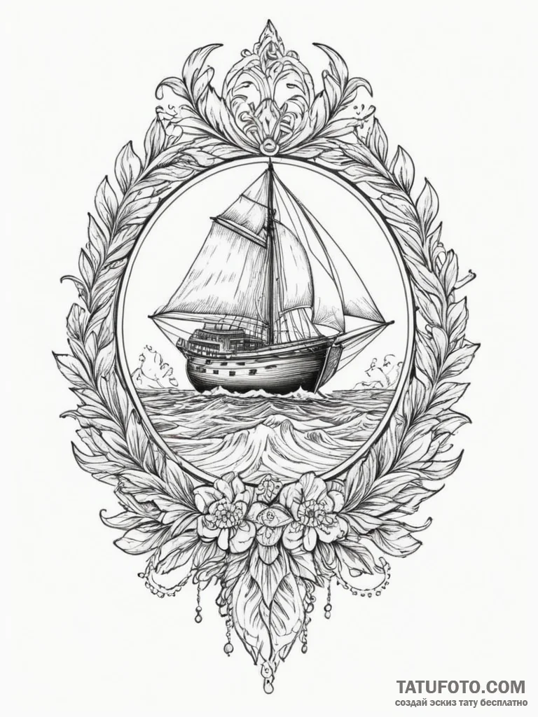 Tattoo sketch a delicate pattern along the si... - эскиз тату (№1754977908_0, 12.08.2025 05:51) — Tatufoto.com