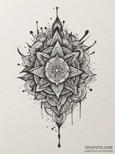 Tattoo design a tiny, abstract representation... - эскиз тату (№1754979112_0, 12.08.2025 06:11) — Tatufoto.com