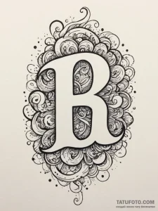 Tattoo sketch a flowing abstract pattern that... - эскиз тату (№1754983262_0, 12.08.2025 07:21) — Tatufoto.com