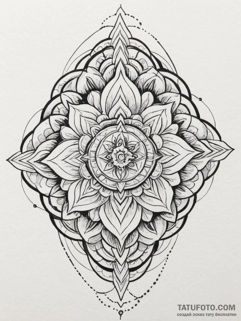 Tattoo design a single, powerful brushstroke,... - эскиз тату (№1754986996_0, 12.08.2025 08:23) — Tatufoto.com