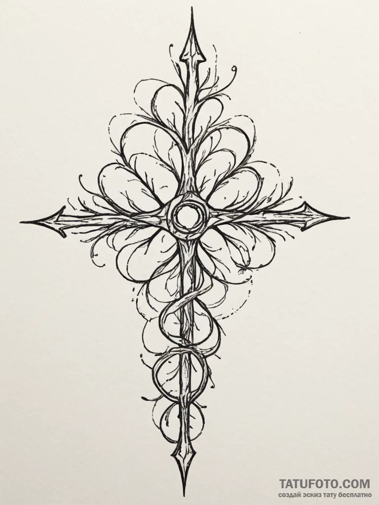 Neuron, tattoo drawing outline, clean lines,... - эскиз тату (№1754988767_0, 12.08.2025 08:52) — Tatufoto.com