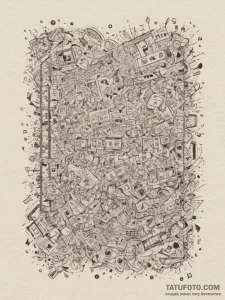 Tattoo sketch a "new high score" message on a... - эскиз тату (№1754989163_0, 12.08.2025 08:59) — Tatufoto.com