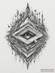 Tattoo design an abstract "game loading" scre... - эскиз тату (№1754989361_0, 12.08.2025 09:02) — Tatufoto.com