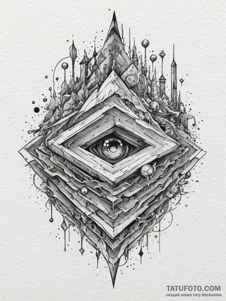 Tattoo design an abstract "game loading" scre... - эскиз тату (№1754989361_0, 12.08.2025 09:02) — Tatufoto.com