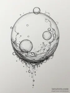 Tattoo sketch an abstract "bubble" effect, so... - эскиз тату (№1754994890_0, 12.08.2025 10:34) — Tatufoto.com