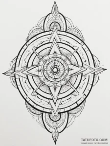 Tattoo sketch the zodiac glyph with a single,... - эскиз тату (№1754996492_0, 12.08.2025 11:01) — Tatufoto.com
