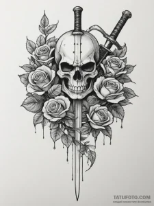 Tattoo design a detailed depiction of a speci... - эскиз тату (№1754998929_0, 12.08.2025 11:42) — Tatufoto.com