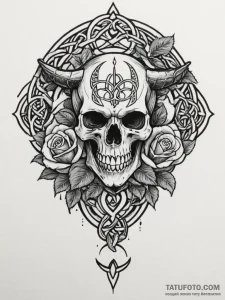 A celtic knotwork animal, concept art for tat... - эскиз тату (№1755000335_0, 12.08.2025 12:05) — Tatufoto.com
