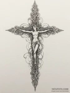 Tattoo design a flowing line that subtly high... - эскиз тату (№1755000727_0, 12.08.2025 12:12) — Tatufoto.com