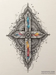 Tattoo sketch a custom initial font created f... - эскиз тату (№1755002945_0, 12.08.2025 12:49) — Tatufoto.com