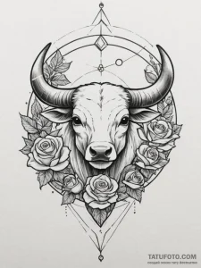 Tattoo sketch a geometric circle with the zod... - эскиз тату (№1755003944_0, 12.08.2025 13:05) — Tatufoto.com
