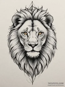 Tattoo sketch a geometric interpretation of a... - эскиз тату (№1755005143_0, 12.08.2025 13:25) — Tatufoto.com