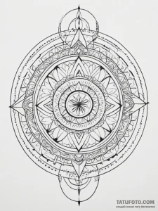знак зодиака весы - геометрия, чёрно-белая - эскиз тату (№1755005262_0, 12.08.2025 13:27) — Tatufoto.com