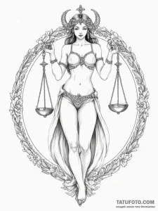Libra - эскиз тату (№1755005368_0, 12.08.2025 13:29) — Tatufoto.com