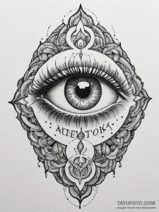 Tattoo sketch a neo-traditional eye with the... - эскиз тату (№1755006751_0, 12.08.2025 13:52) — Tatufoto.com