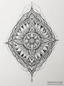 Knife, concept art for tattoo, geometric tatt... - эскиз тату (№1755010343_0, 12.08.2025 14:52) — Tatufoto.com