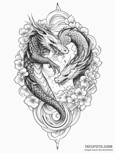 Tattoo design a stylized handshake between tw... - эскиз тату (№1755012772_0, 12.08.2025 15:32) — Tatufoto.com