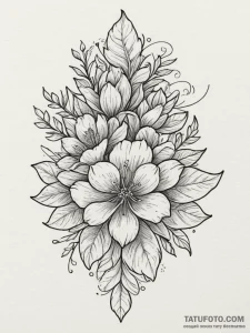 Tattoo sketch a fine line rendering of an old... - эскиз тату (№1755013969_0, 12.08.2025 15:52) — Tatufoto.com