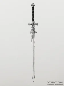 A nichirin sword from demon slayer - эскиз тату (№1755015156_0, 12.08.2025 16:12) — Tatufoto.com