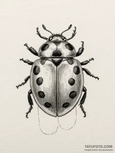 Ladybug, tattoo flash sheet design, realistic... - эскиз тату (№1755017532_0, 12.08.2025 16:52) — Tatufoto.com