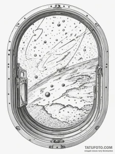 A view of the earth from the international sp... - эскиз тату (№1755022143_0, 12.08.2025 18:09) — Tatufoto.com