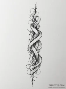 Tattoo sketch a forearm with flowing lines re... - эскиз тату (№1755023164_0, 12.08.2025 18:26) — Tatufoto.com