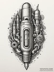 Vacuum tube, tattoo drawing outline, dotwork... - эскиз тату (№1755028368_0, 12.08.2025 19:52) — Tatufoto.com