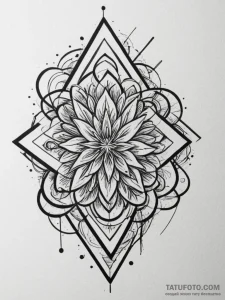 Tattoo design an abstract flow of energy cont... - эскиз тату (№1755029770_0, 12.08.2025 20:16) — Tatufoto.com