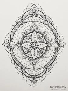 Tattoo design pisces symbols created from flo... - эскиз тату (№1755034029_0, 12.08.2025 21:27) — Tatufoto.com