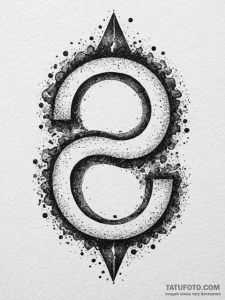 Tattoo design a subtle 'forever' symbol in a... - эскиз тату (№1755039660_0, 12.08.2025 23:01) — Tatufoto.com