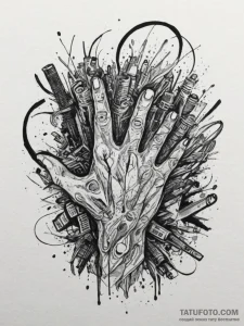 р“сђсѓрїрїр° 8: gritty & realistic textures (... - эскиз тату (№1755041086_0, 12.08.2025 23:24) — Tatufoto.com