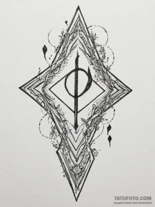 95. tattoo sketch: "vetar" rune surrounded by... - эскиз тату (№1755041488_0, 12.08.2025 23:31) — Tatufoto.com
