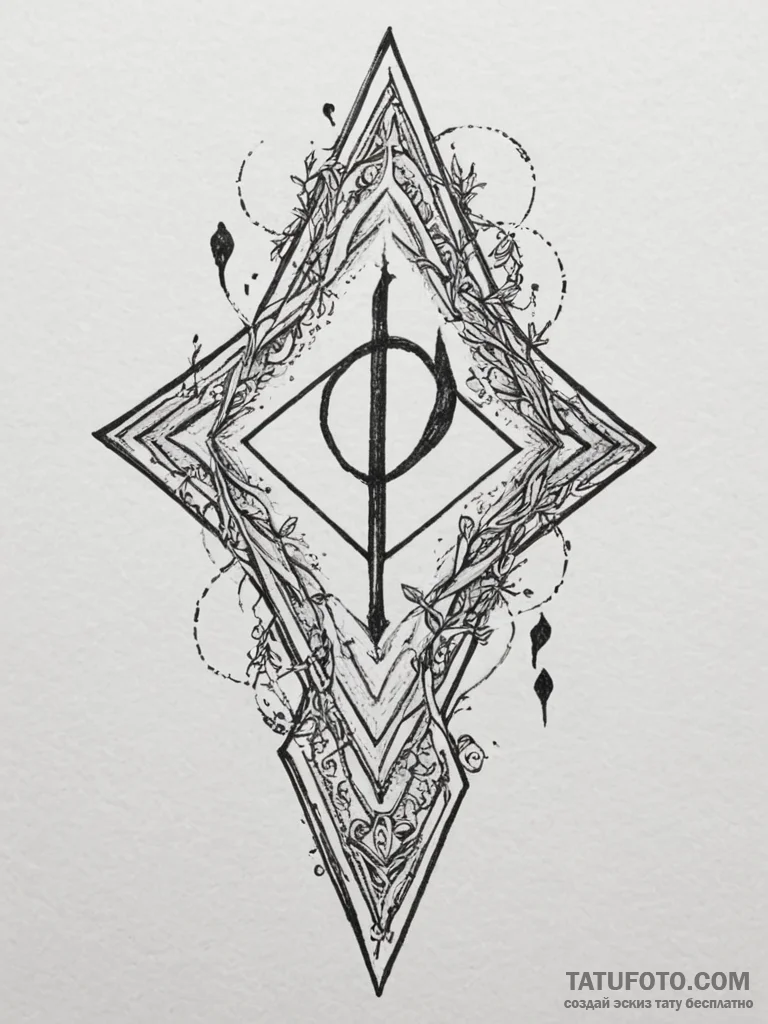 95. tattoo sketch: "vetar" rune surrounded by... - эскиз тату (№1755041488_0, 12.08.2025 23:31) — Tatufoto.com