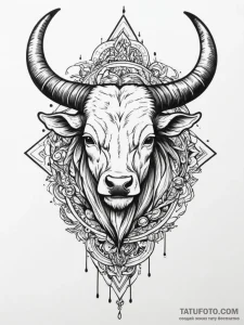 Tattoo design a minimalist representation of... - эскиз тату (№1755043534_0, 13.08.2025 00:05) — Tatufoto.com