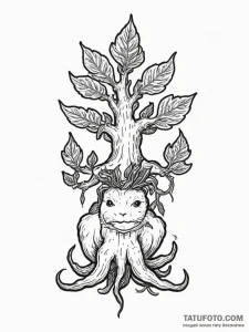 Mandrake root - эскиз тату (№1755046581_0, 13.08.2025 00:56) — Tatufoto.com