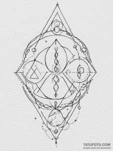 The alchemical symbols for the four elements,... - эскиз тату (№1755051408_0, 13.08.2025 02:16) — Tatufoto.com