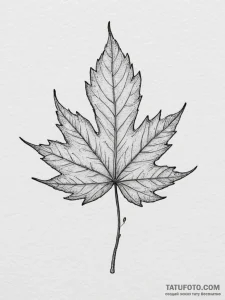 Autumn leaf crumbling, concept art for tattoo... - эскиз тату (№1755051805_0, 13.08.2025 02:23) — Tatufoto.com