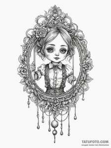 Marionette with cut strings, ink illustration... - эскиз тату (№1755052401_0, 13.08.2025 02:33) — Tatufoto.com